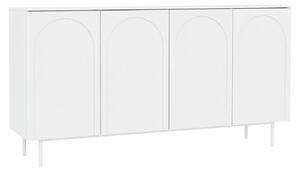 Komoda, bílá, 161 x 42 x 87,6 cm