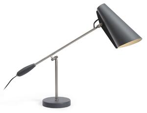 Stolní lampa Northern, Birdy, Šedá, Obývací pokoj, Kov, Design