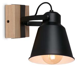 BRILO 2406-015 Bodové svítidlo 21 cm 1x E27 40W černá - BRILO