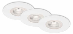 BRI 7046-036 3ks sada LED vestavné svítidlo, pr. 9 cm, 5 W, bílé - BRILONER