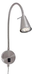 BRILONER Flexibilní nástěnné svítidlo 45 cm 1xGU10 5W 400lm matný nikl BRI 2082012