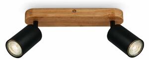BRILO 2922-025 Bodové svítidlo 27 cm 2xGU10 max. 9W černá - BRILO