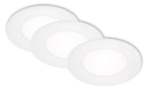 BRI 7125-436 AKCE - 3ks sada LED vestavná svítidla pr. 8,6 cm 3x 3W bílé - BRILONER