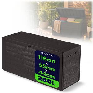 KADAX zahradní box "Grewena", zahradní box pro zahradu a terasu, zahradní box 280L