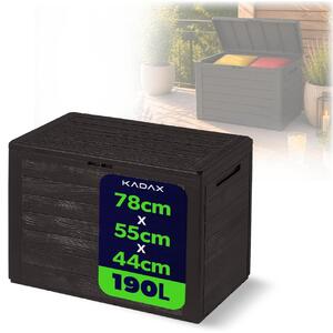 KADAX zahradní box "Grewena", zahradní box pro zahradu a terasu, zahradní box 190L