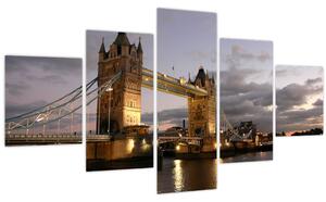 Obraz - Tower Bridge v noci (125x70 cm)