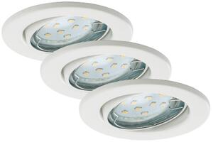 BRI 7225-036 3ks sada LED vestavné svítidlo, pr. 8,6 cm, 3 W, bílé - BRILONER