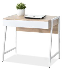 HezkýNábytek.cz PC stolek Norway (dub + bílá). 1109803