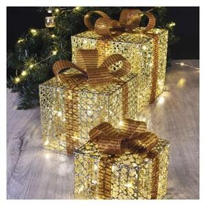 EMOS LED dárky s ozdobou Gifts teplá bílá II
