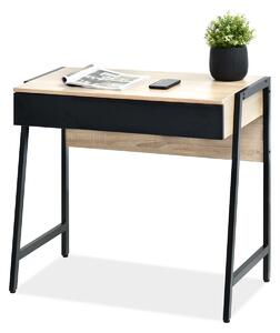 HezkýNábytek.cz PC stolek Norway (dub + černá). 1109804
