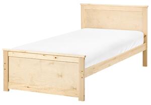 Postel Borovicové dřevo DAUPHIN 90 x 200 cm Světle hnědá