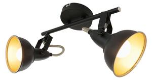 BRILO 2049-025 Bodové svítidlo 30,4 cm 2x E14 40W černá - BRILO