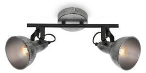 BRILO 2049-024 Bodové svítidlo pr. 10 cm 2x E14 max. 40W antická stříbrná - BRILO