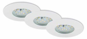 BRI 7204-036 3ks sada LED vestavné svítidlo, pr. 7,5 cm, bílé - BRILONER