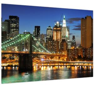 Obraz - Most s New Yorkem (70x50 cm)