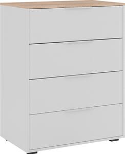Příborník Vicco Betti Bílá/Sonoma 30 x 83.6 cm se 4x zásuvkou, Model 41616