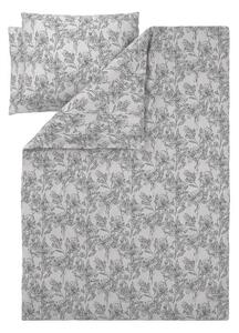 Livarno® Ložní povlečení Renforcé, 200 x 220 cm, 70 x 90 cm (bílá/šedá) (100394766004)
