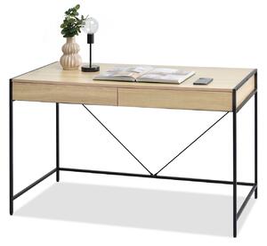 HezkýNábytek.cz PC stolek Unica (sonoma + černá). 1109858