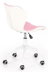 Kancelářská židle Quiz růžová/bílá