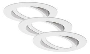 BRI 7114-436 3ks sada LED vestavné svítidlo, pr. 10,6 cm, 7 W, bílé - BRILONER