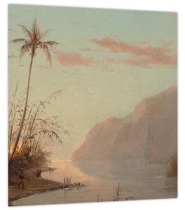 Obraz - Camille Pissarro, A creek in st. Thomas (Virgin Islands), reprodukce (30x30 cm)