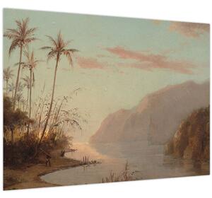 Obraz - Camille Pissarro, A creek in st. Thomas (Virgin Islands), reprodukce (70x50 cm)