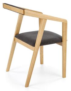 Židle Luza dub přírodní/šedá