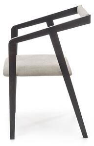 Židle Luza dub černý/šedý