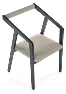 Židle Luza dub černý/šedý