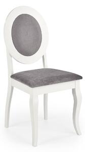 Židle Baron bílá/šedá