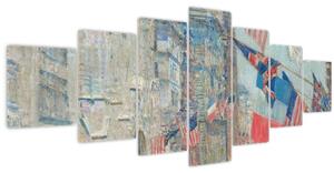 Obraz - Childe Hassam, Allies day, reprodukce (210x100 cm)