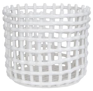 CRAFT Keramický košík 24 cm - bílá