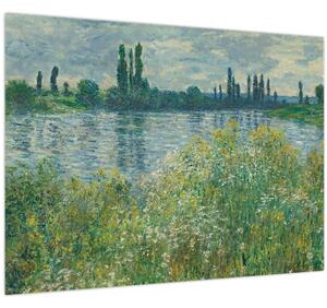 Obraz - Claude Monet, Banks of the Seine, reprodukce (70x50 cm)