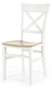 Židle Tutti bílá/medový dub