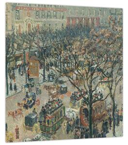 Obraz - Camille Pissarro, Boulevard des Italiens, Morning, Sunlight, reprodukce (30x30 cm)