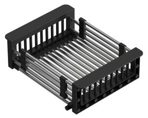 Nastavitelný košík do dřezu černý/nerezový QUADRON B3821_BL