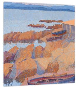 Obraz - Henri Edmond Cross, Calanque des Antibois, reprodukce (30x30 cm)