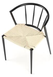 Židle Tamara černá/přírodní