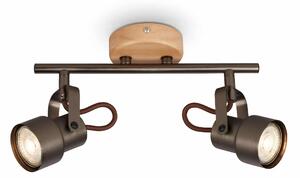BRILO 2872-025 Bodové svítidlo pr. 9 cm 2xGU10 10W 920lm antická šedá - BRILO