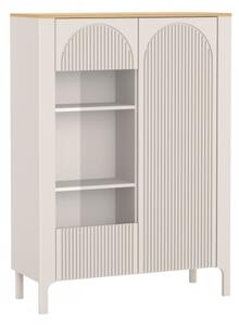 Vitrína Imperion IP03, Barva: kašmír / kašmír + dub vicenza 5903211538490