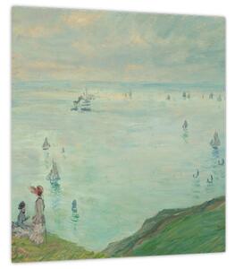Obraz - Henri Fantin-Latour, Cliffs at Pourville, reprodukce (30x30 cm)