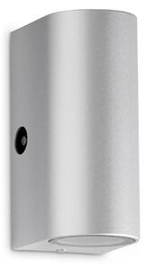 TF 307104TF TELEFUNKEN LED venkovní nástěnné svítidlo s čidlem, 15,1 cm, 10 W, stříbrná - BRILONER