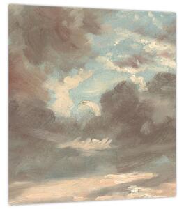 Obraz - John Constable, Cloud Study Stormy Sunset, reprodukce (30x30 cm)