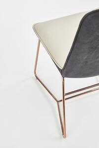 Židle Lirena krémová/zlatá