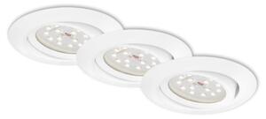 BRI 7172-036 3ks sada LED vestavné svítidlo, pr. 8,2 cm, 3,5 W, bílé - BRILONER