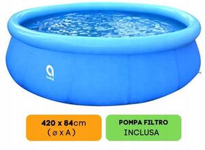 Avenli kulatý modrý expanzní Bazén 420 cm 84 cm 7820 l
