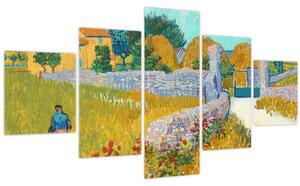 Obraz - Vincent van Gogh, Farmhouse in Provence, reprodukce (125x70 cm)