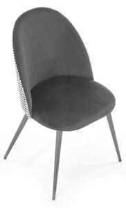 Židle Malva pepita černá/bílá
