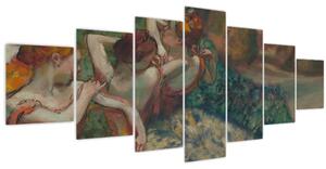 Obraz - Edgar Degas, Four Dancers, reprodukce (210x100 cm)