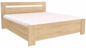 Postel HERA + 2 polohovací lamelové rošty Šířka 180 cm, Dub sametový